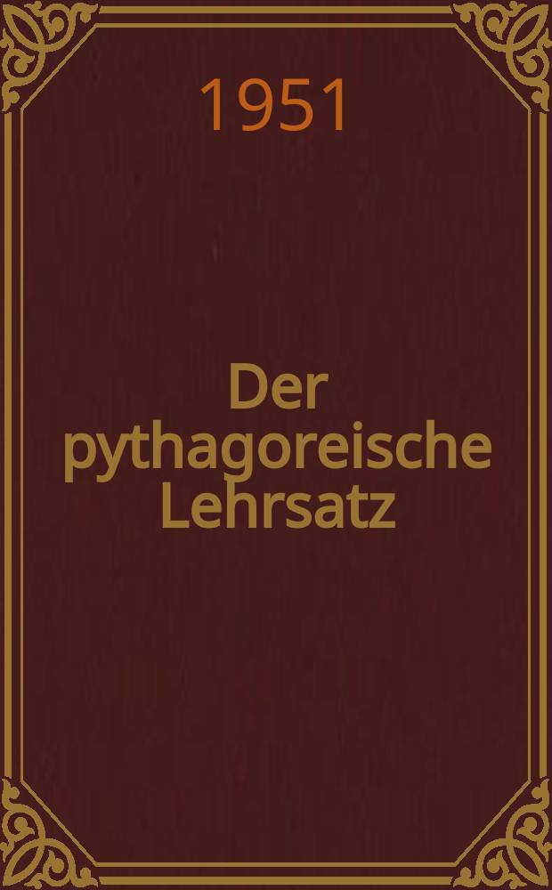 2/3 : Der pythagoreische Lehrsatz