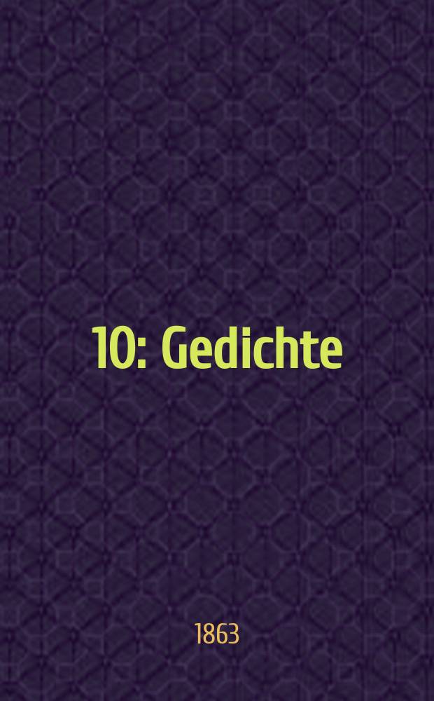 [10] : Gedichte