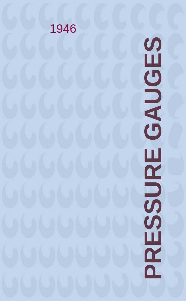19 : Pressure gauges