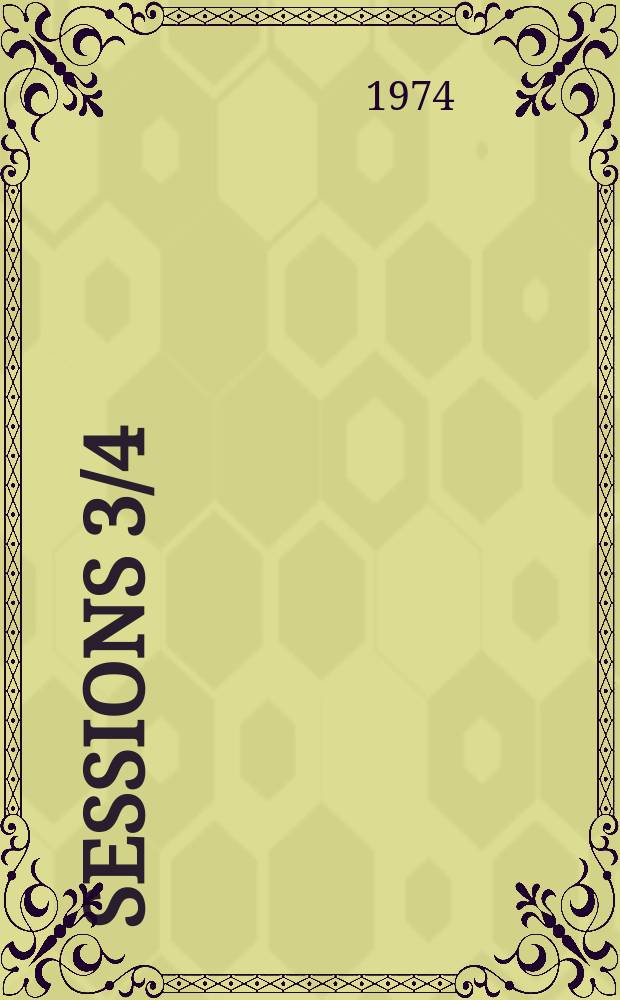 Sessions 3/4