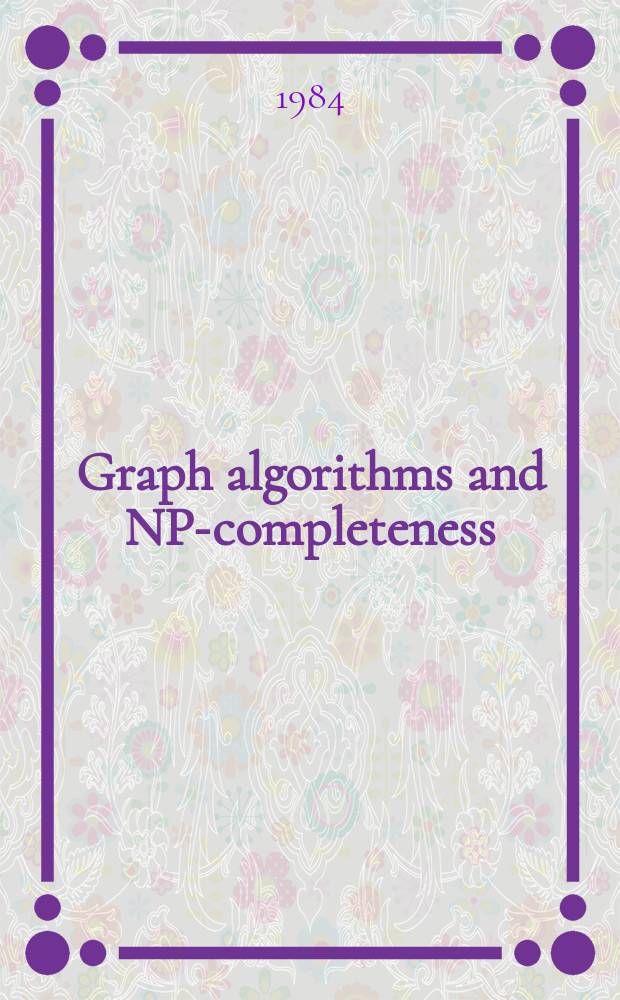 2 : Graph algorithms and NP-completeness