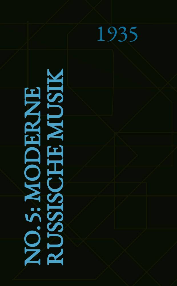 No. 5 : Moderne russische Musik