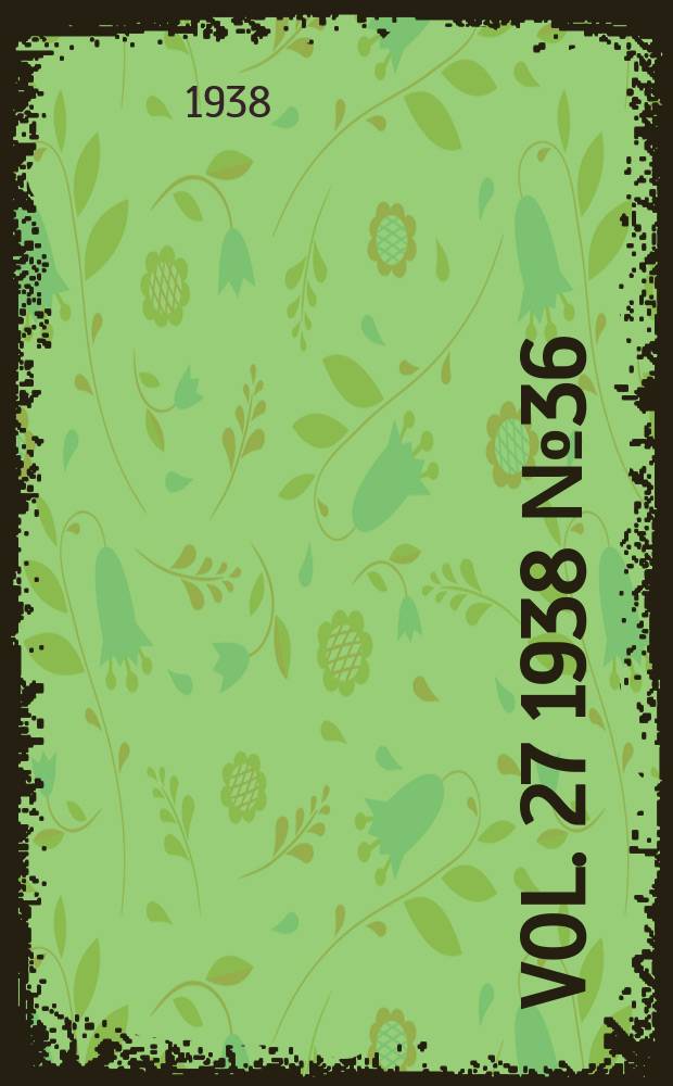 Vol. 27 1938 № 36