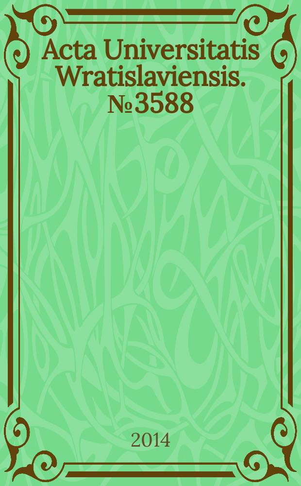 Acta Universitatis Wratislaviensis. № 3588 : Perswazja przez styl i stylizację = Убеждение посредством стиля и стилизации