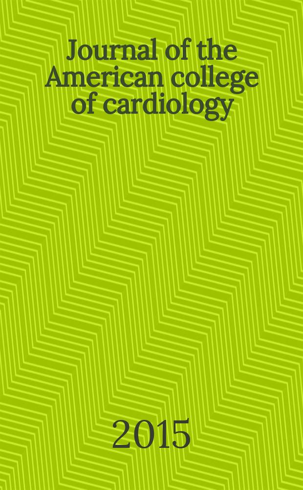 Journal of the American college of cardiology : JACC. Vol. 66, № 25