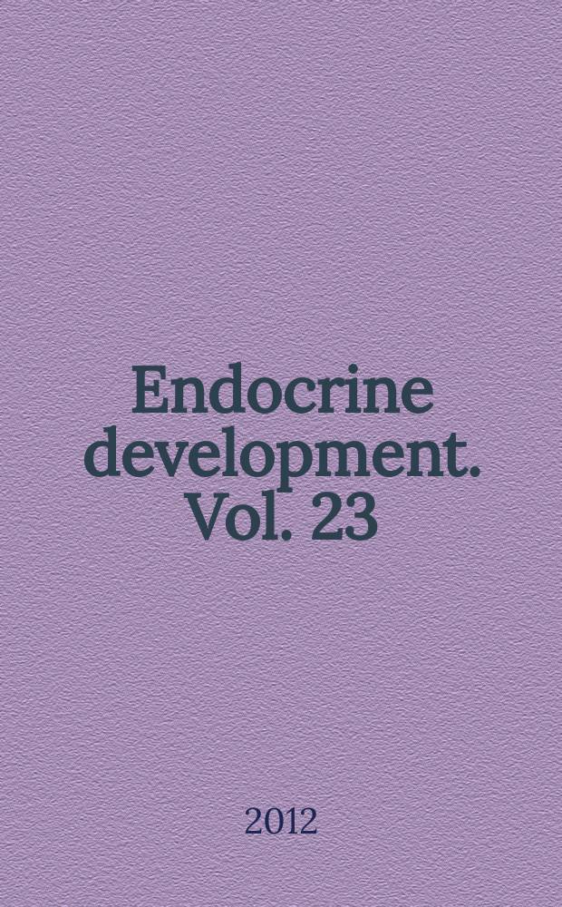 Endocrine development. Vol. 23 : Developmental biology of GH secretion, growth and treatment = Эволюционная биология секреции гормона роста, рост и лечение.