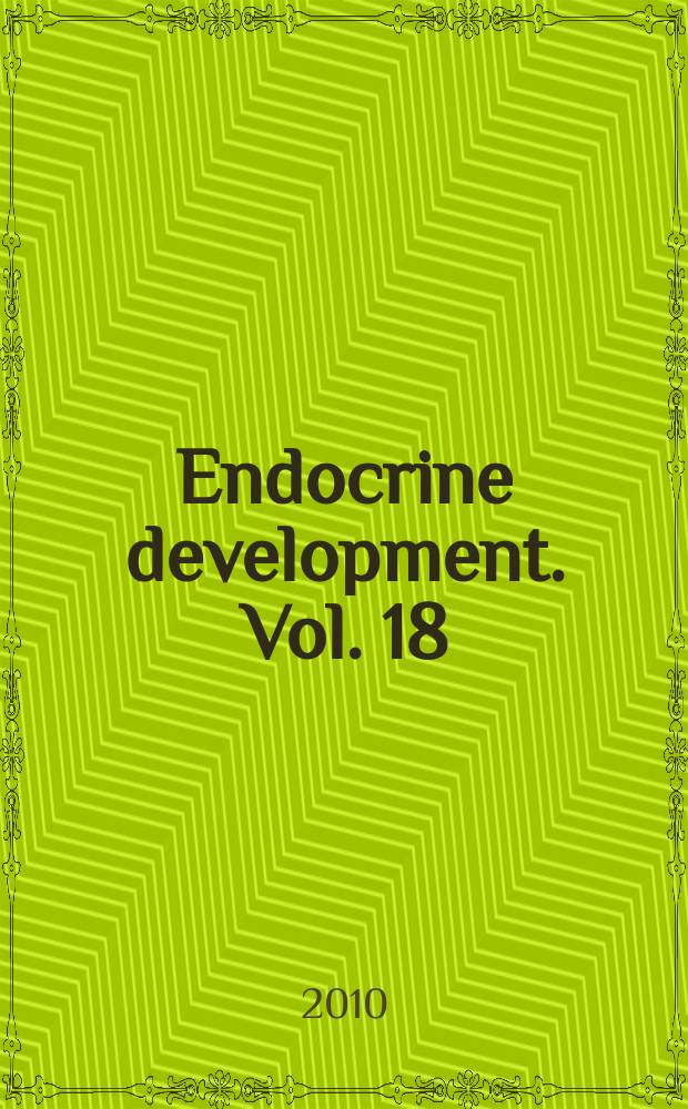 Endocrine development. Vol. 18 : Current indications for growth hormone therapy = Современные показания для терапии гормоном роста.