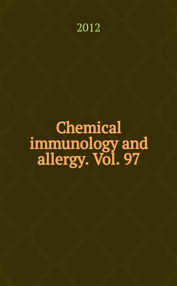 Chemical immunology and allergy. Vol. 97 : Adverse cutaneous drug eruptions = Побочные кожные высыпания от лекарств.