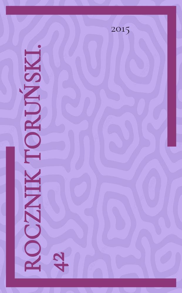 Rocznik toruński. 42