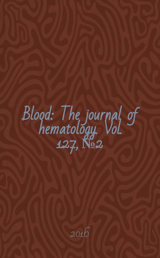 Blood : The journal of hematology. Vol. 127, № 2