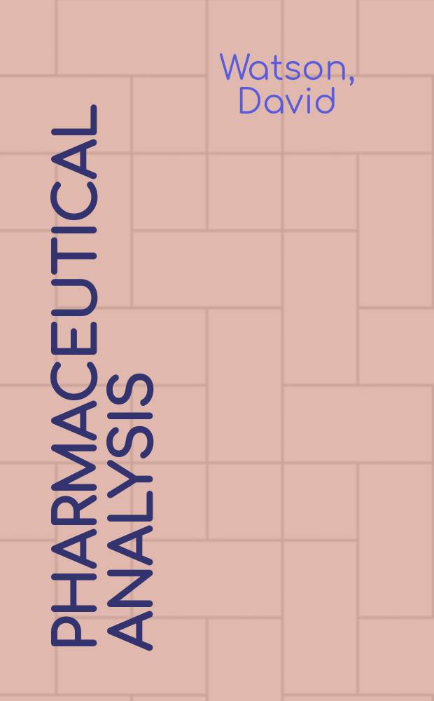 Pharmaceutical Analysis