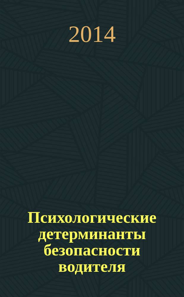 Психологические детерминанты безопасности водителя : автореферат диссертации на соискание ученой степени кандидата психологических наук : специальность 19.00.01 <Общая психология, психология личности, история психологии>