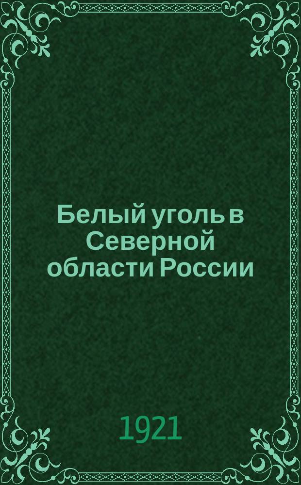 Белый уголь в Северной области России