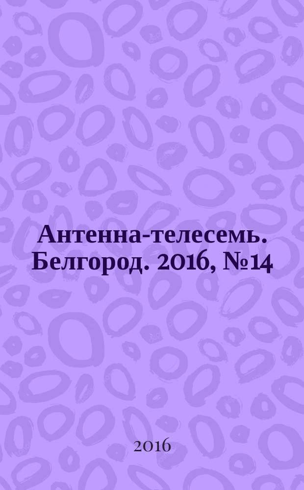 Антенна-телесемь. Белгород. 2016, № 14 (14)