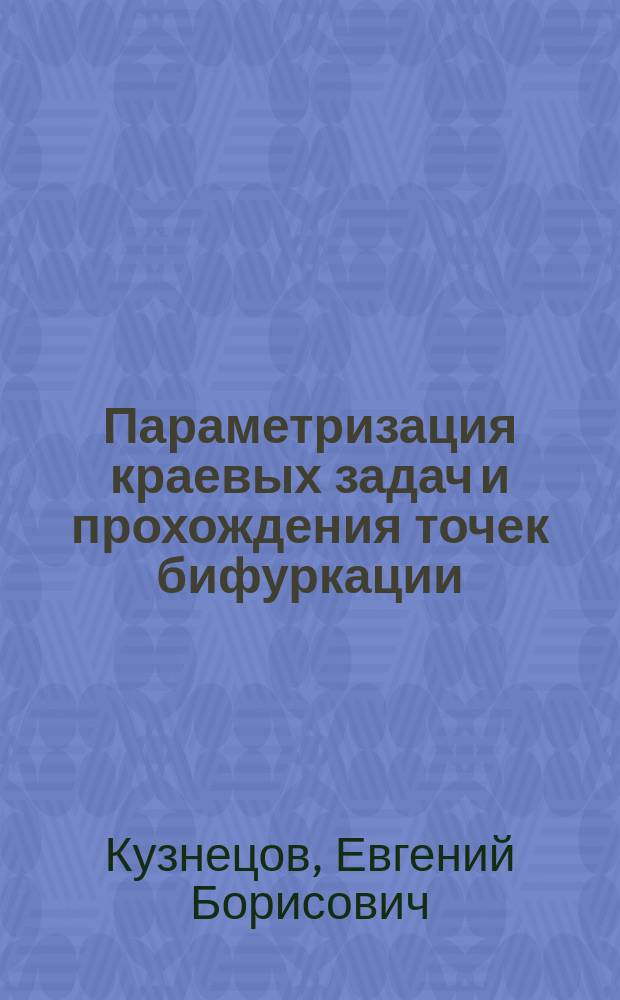 Параметризация краевых задач и прохождения точек бифуркации