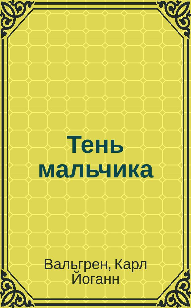 Тень мальчика : роман