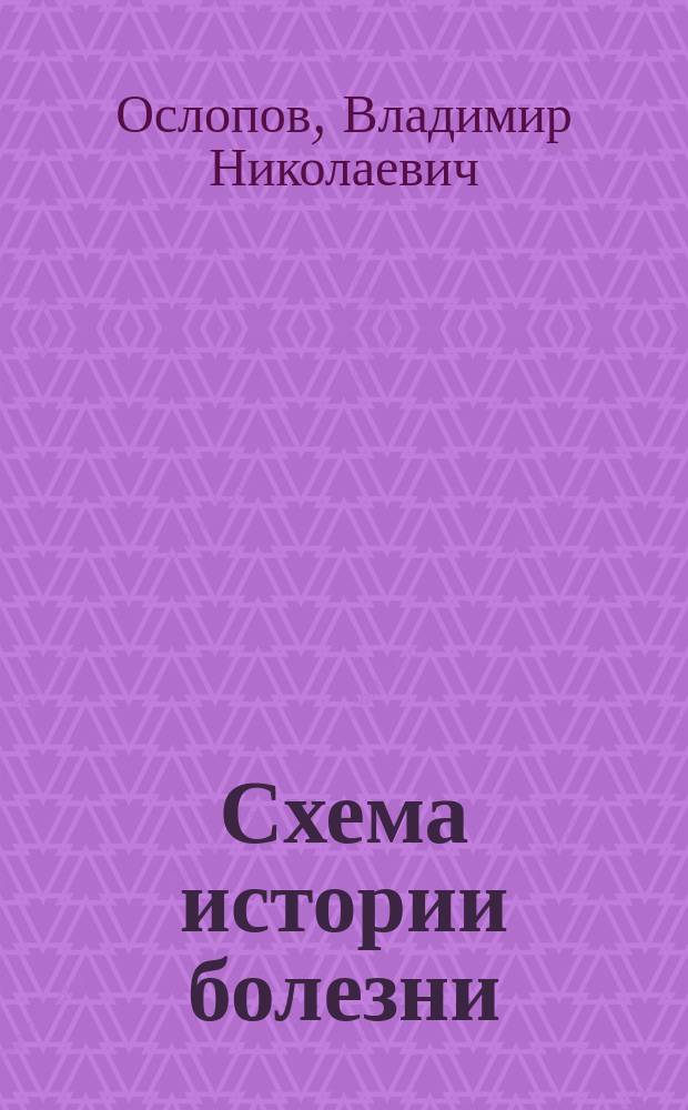 Схема истории болезни
