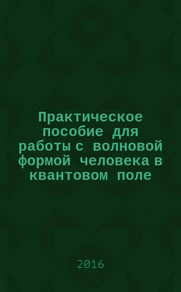 Практическое пособие для работы с волновой формой человека в квантовом поле