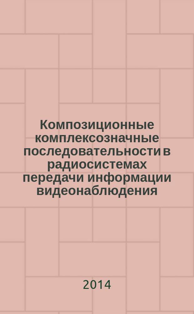 Композиционные комплексозначные последовательности в радиосистемах передачи информации видеонаблюдения : автореферат диссертации на соискание ученой степени кандидата технических наук : специальность 05.12.04 <Радиотехника, в том числе системы и устройства телевидения>