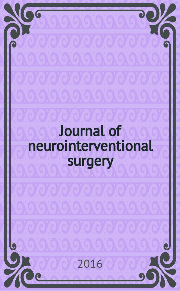 Journal of neurointerventional surgery : JNIS the official journal of SNIS and SVIN. Vol. 8, № 3