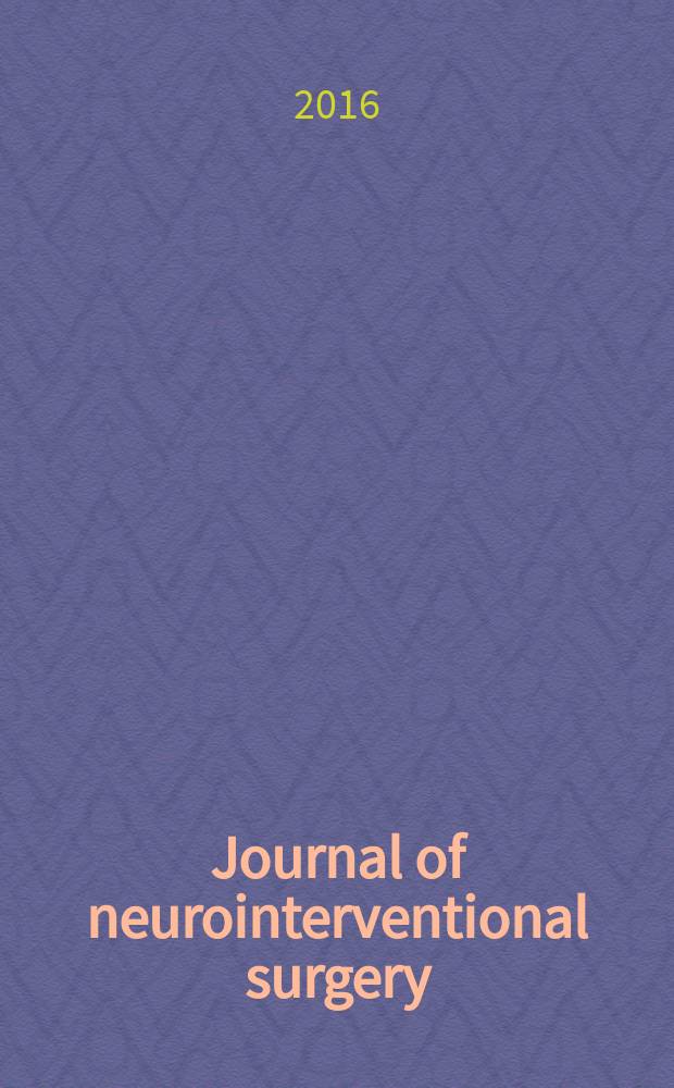 Journal of neurointerventional surgery : JNIS the official journal of SNIS and SVIN. Vol. 8, № 4