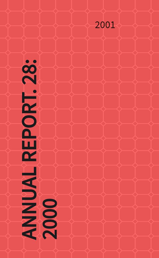 Annual report. 28 : 2000/01