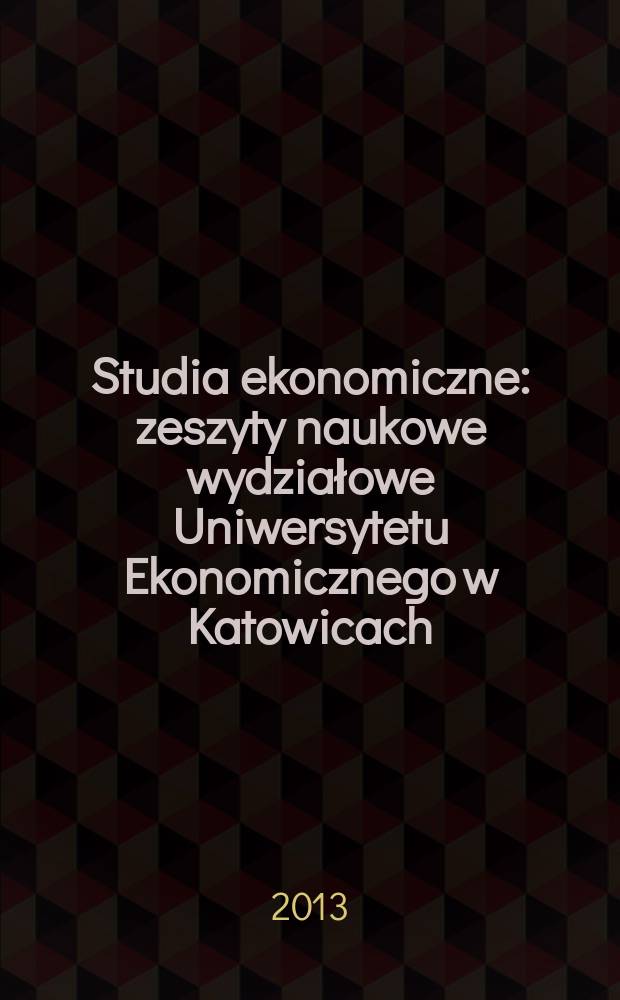 Studia ekonomiczne : zeszyty naukowe wydziałowe Uniwersytetu Ekonomicznego w Katowicach : La societe de l'information. Perspective europeenne et globale = Информационное общество. Европейские и глобальные перспективы. Европейское информационное пространство