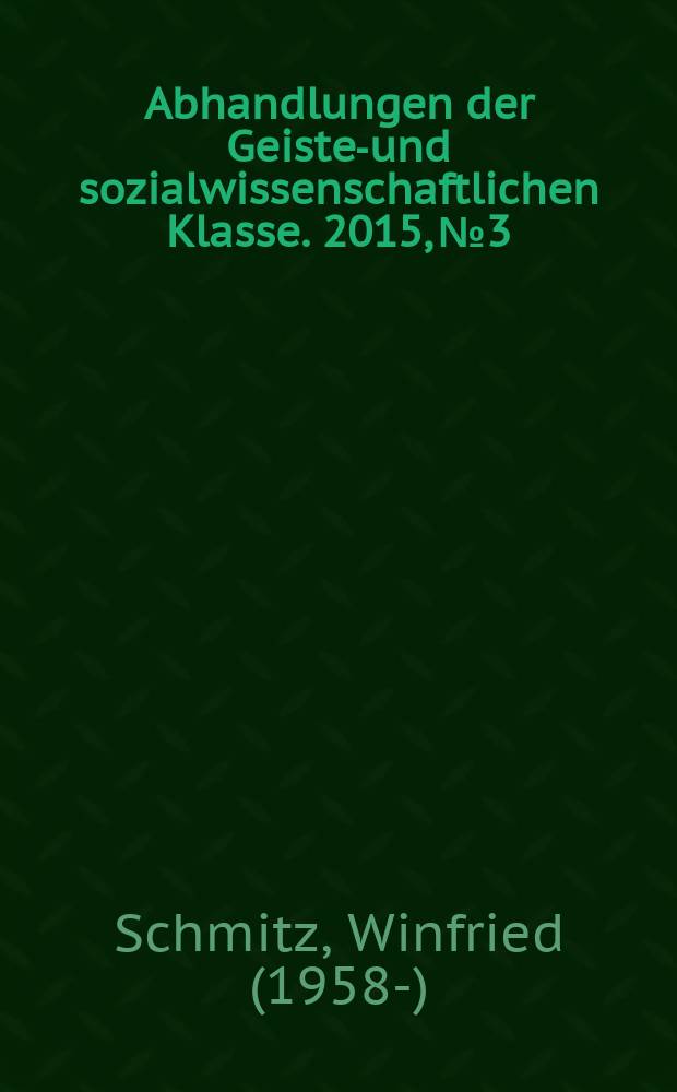 Abhandlungen der Geistes- und sozialwissenschaftlichen Klasse. 2015, № 3 : Antike Demokratie und Atomistik = Античная демократия и анатомика