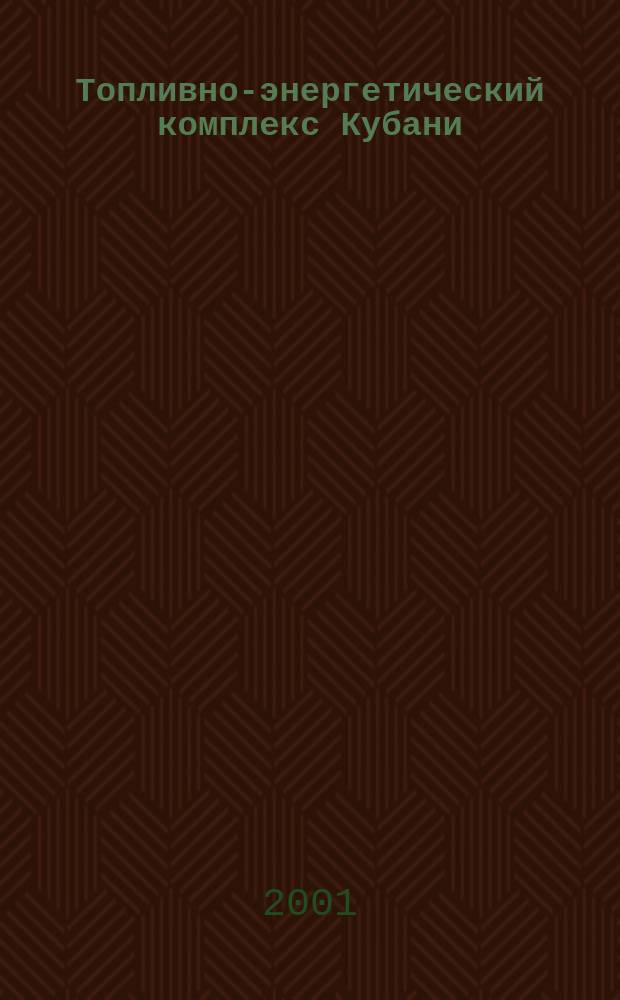 Топливно-энергетический комплекс Кубани : ТЭКК Информ.-аналит. журн. 2001, № 4