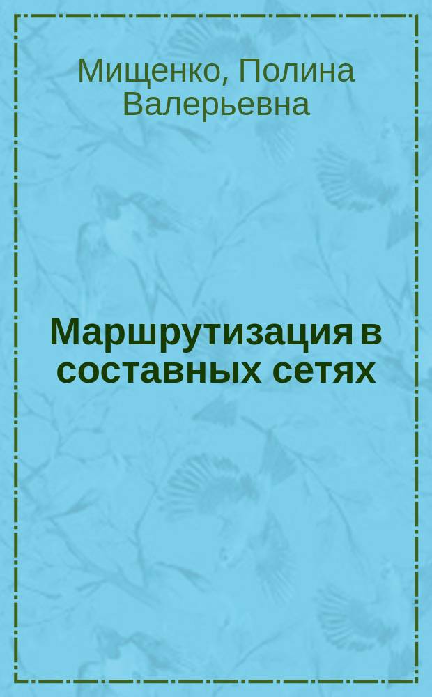 Маршрутизация в составных сетях : учебно-методическое пособие