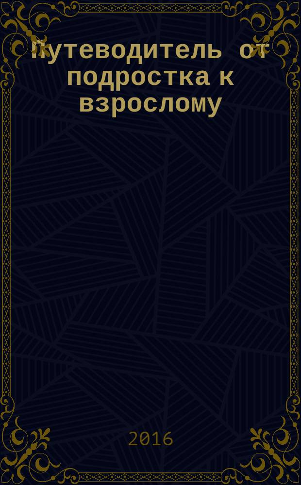Путеводитель от подростка к взрослому : книга для подростков и их родителей [в 3 кн.]. Кн. 1 : Ты и взрослая жизнь