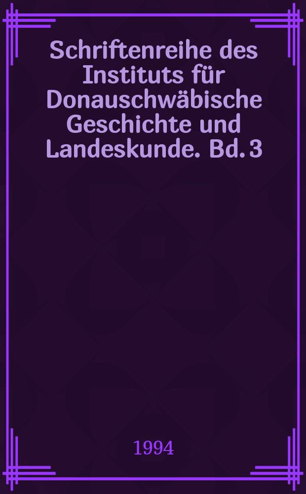 Schriftenreihe des Instituts für Donauschwäbische Geschichte und Landeskunde. Bd. 3 : Zur Integration der Flüchtlinge und Vertriebenen im deutschen Südwesten nach 1945 = Об интеграции беженцев и перемещенных лиц на Юго-Запад Германии после 1945 г.