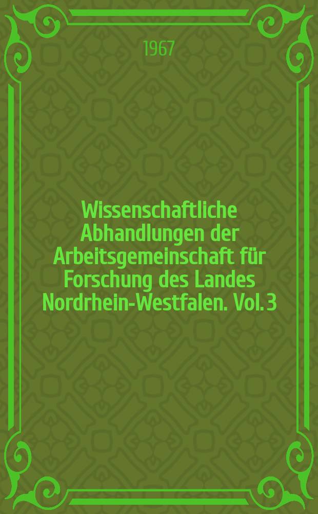 Wissenschaftliche Abhandlungen der Arbeitsgemeinschaft für Forschung des Landes Nordrhein-Westfalen. Vol. 3 : The Ptolemaic papyri of Homer = Птолемейские папирусы Гомера