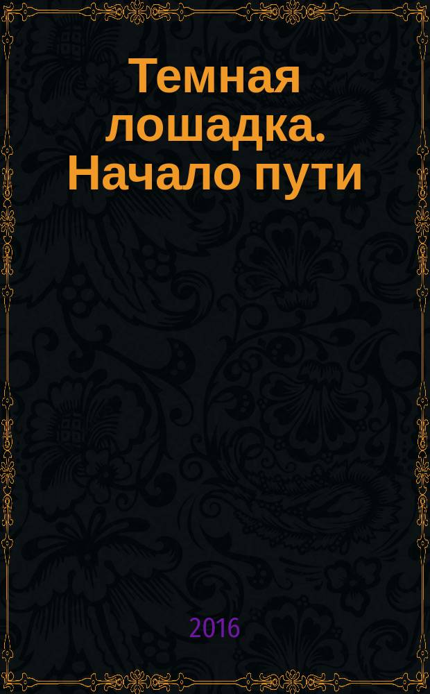Темная лошадка. Начало пути : роман