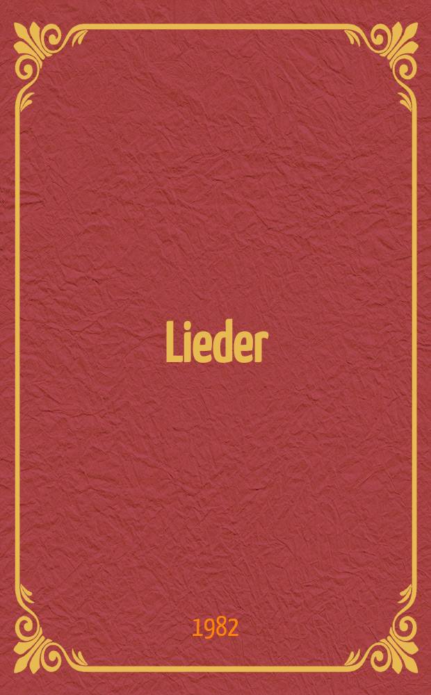 Lieder