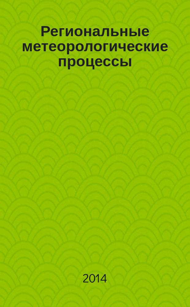 Региональные метеорологические процессы : (мезометеорология)