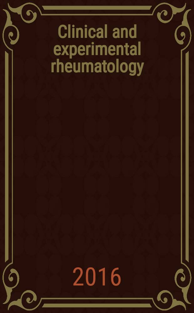 Clinical and experimental rheumatology : An Intern. j. of rheumatic a. connective tissue diseases. Vol. 34, № 2