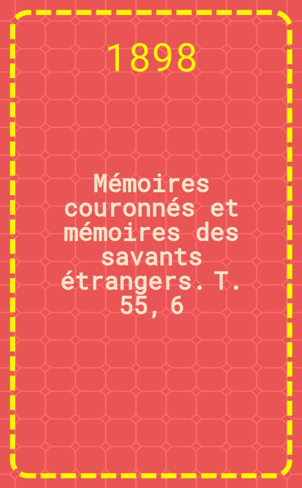 Mémoires couronnés et mémoires des savants étrangers. T. 55, 6 : La torture aux Pays-Bas autrichiens pendant le XVIIIe siècle = Пытки в австрийских Нидерландах в 18 в.