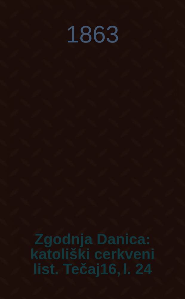Zgodnja Danica : katoliški cerkveni list. Tečaj16, l. 24