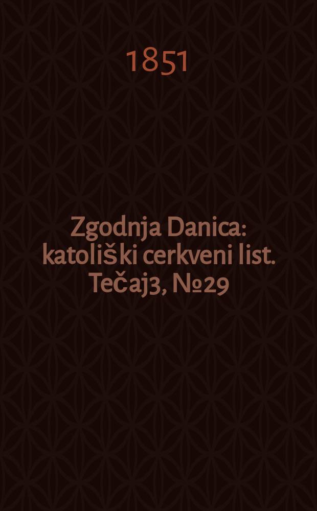 Zgodnja Danica : katoliški cerkveni list. Tečaj3, № 29