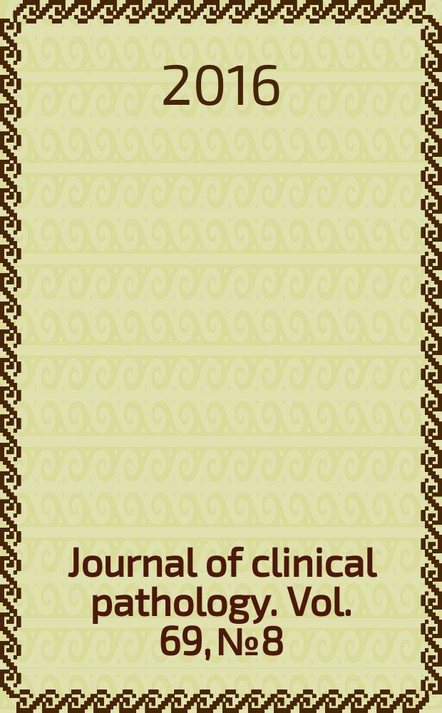 Journal of clinical pathology. Vol. 69, № 8