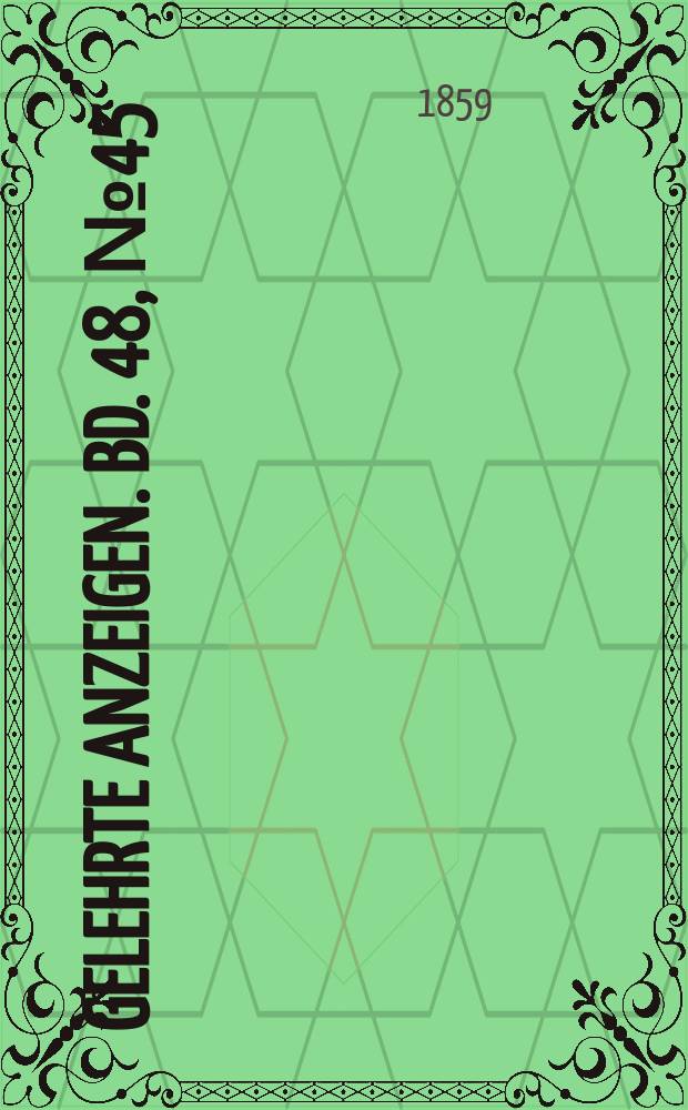 Gelehrte Anzeigen. Bd. 48, № 45