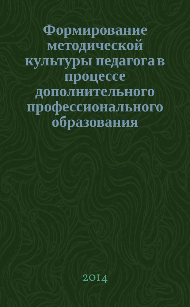 Формирование методической культуры педагога в процессе дополнительного профессионального образования : автореферат диссертации на соискание ученой степени кандидата педагогических наук : специальность 13.00.08 <Теория и методика профессионального образования>