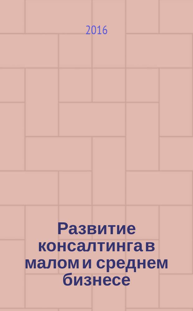 Развитие консалтинга в малом и среднем бизнесе : монография