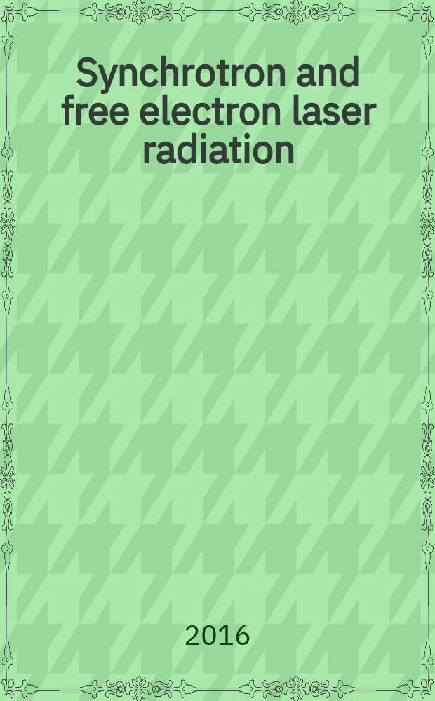 Synchrotron and free electron laser radiation: generation and application (SFR-2016), 04 July 2016 - 07 July 2016, Budker INP : book of abstracts