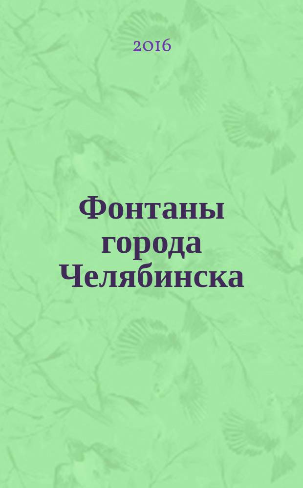 Фонтаны города Челябинска : фотоальбом