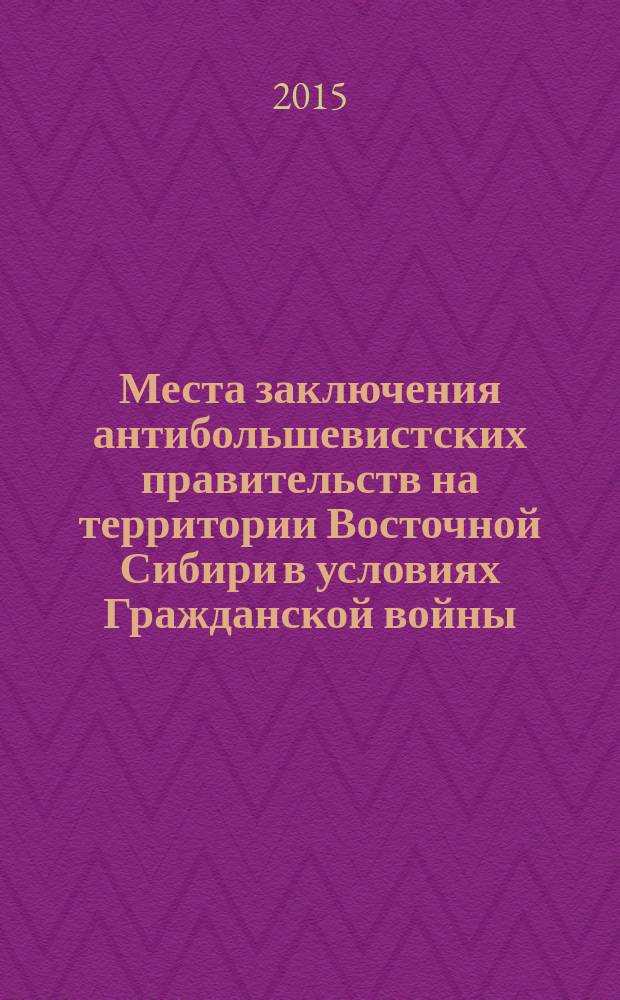 Места заключения антибольшевистских правительств на территории Восточной Сибири в условиях Гражданской войны (1918-1920 гг.) : автореферат диссертации на соискание ученой степени кандидата исторических наук : специальность 07.00.00 <Исторические науки и археология>