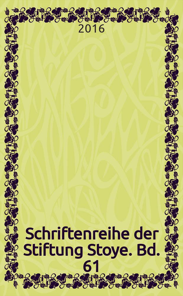 Schriftenreihe der Stiftung Stoye. Bd. 61 : Bürgerbuch der Stadt Arnstadt 1700-1753 = Книга горожан Арнштадта