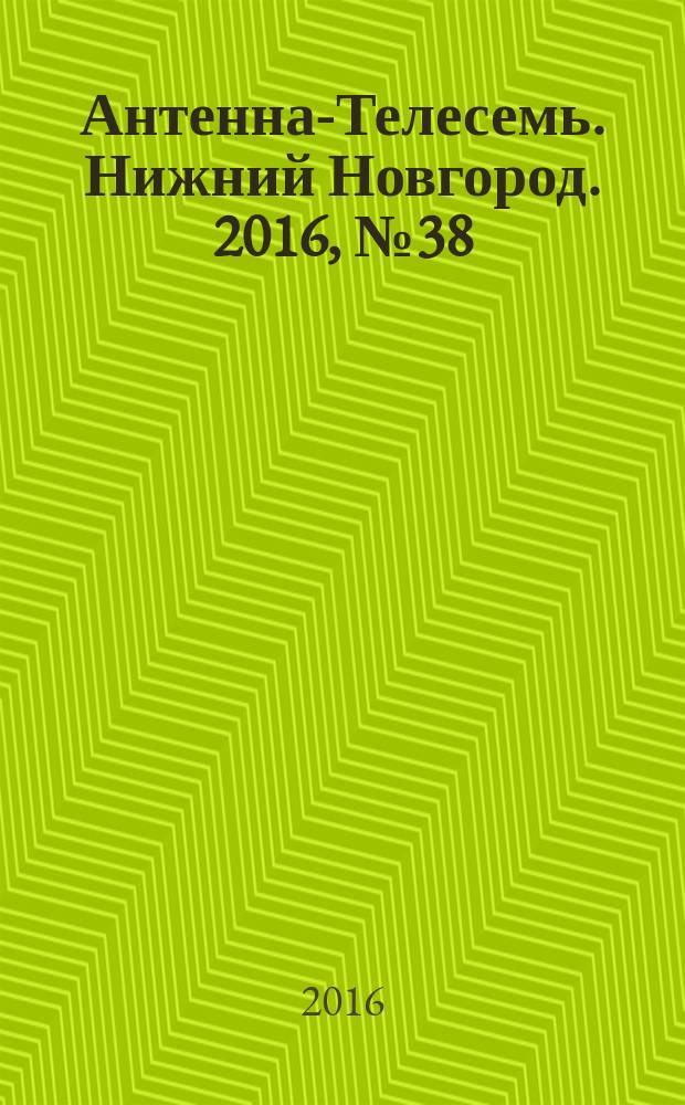 Антенна-Телесемь. Нижний Новгород. 2016, № 38 (38)
