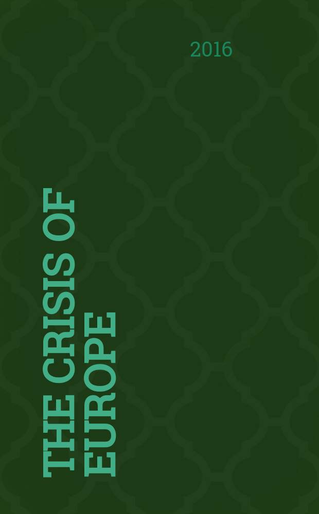 The crisis of Europe = Кризис Европы